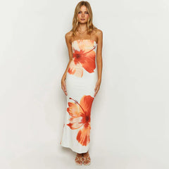 Aphordite Strapless Floral Dress