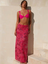 Sequins Embroidery Maxi Skirt