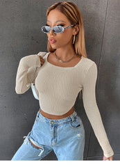 Coralie Waffle Knit Crop Top