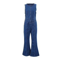 Day Dreaming Denim Heart Backless Jumpsuit