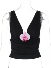 Black Orchid V-Neck Tank Top