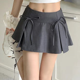 Playful Distraction Box Pleated Bow Skirt