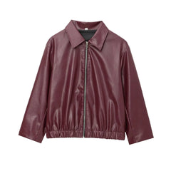 Maeve Faux Leather Jacket