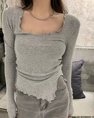 Lorette Irregular Hem Top