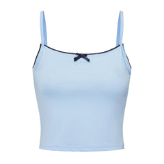 Lace Trim Two Tone Cami Top