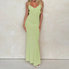 Knit Strap Maxi Dress