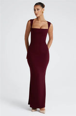 Salina Square Neck Maxi Dress