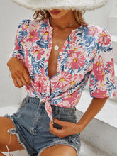 Vacation Casual Button Up Blouse
