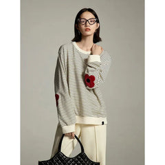 Blossom Trail Stripes Sweatshirt