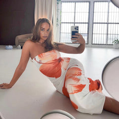 Aphordite Strapless Floral Dress