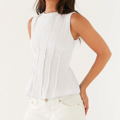 Pleated Seam Tank Top
