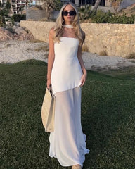 Melina Strapless Dress With Ribbon