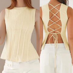 Pleated Seam Tank Top