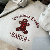 Christmas Cookie Embroidered Sweatshirt