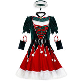 Christmas Clothing M XXL Conjoined Christmas Dress Stage Acting Costume Santa Claus Cosplay Suit