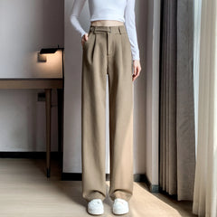 Katja Woolen Wide Leg Trousers