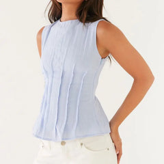 Pleated Seam Tank Top