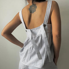 Front Tie Up Peplum Top