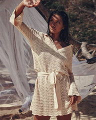 Noemi V Neck Hollow Out Dress