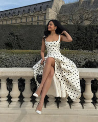 Amora Polka Dots Midi Dress