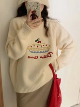 Fruit Cake Jacquard Knit Pullover