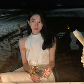 Sleeveless White Elegant Dress