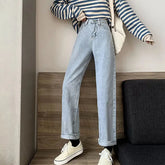 Classic Pants with All Match Button Pocket Design