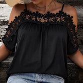 Sleeveless Off Shoulder Blouse Vacation Shirts Fashion Elegant Vest Tops