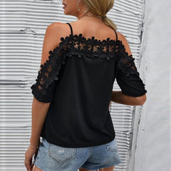 Sleeveless Off Shoulder Blouse Vacation Shirts Fashion Elegant Vest Tops