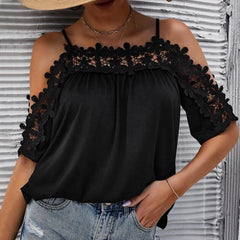 Sleeveless Off Shoulder Blouse Vacation Shirts Fashion Elegant Vest Tops