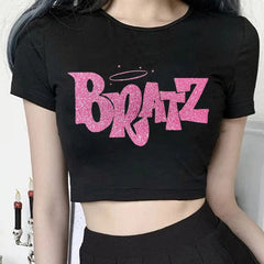 Bratz Black Crop Top