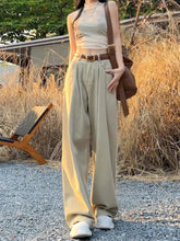 Korean Casual Streetwear Straight Pants for Autumn Winter