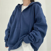 Korean Version Oversized Solid Color Hoodies