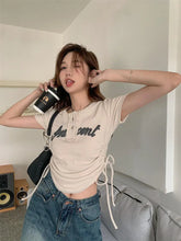 Harajuku Korean Fashion Letter Short Sleeve Aesthetic Top