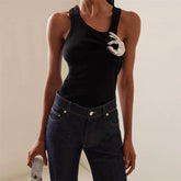 Korean Fashion Pleated Sleeveless 's Tank Top