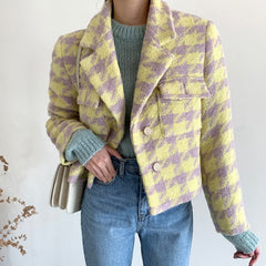 Vintage Chic Streetwear Short Blazers