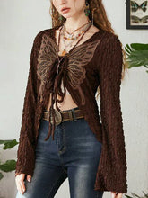 Vintage 2000s Grunge Lace Up Cardigans
