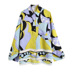 Casual Printed Two Piece Shirt and Pants Sets Flaxmaker