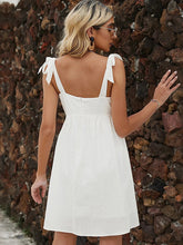 Vacation High Waisted Backless Mini Dress