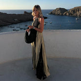 Backless Halter Dress