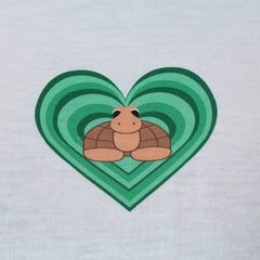 'Art of Heart' White Crop Top