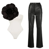 3D Flower One Piece Swimsuit and Skirt/Pants Flaxmaker