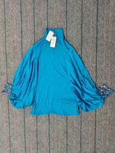 OSHOPLIVE Women Cheongsam Going Out Loose Batwing Sleeves Buttoned Solid Color Mini Dresses