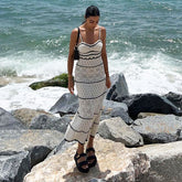 Knit Cutout Sling Dress