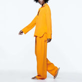 Casual Solid Color Shirt and Pants