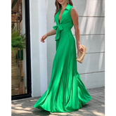 V-neck Sleeveless Loose Jumpsuit