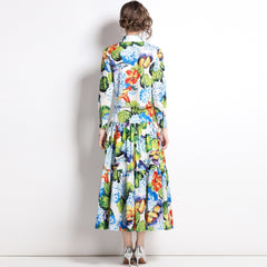 Flaxmaker Retro Printed Holiday Two Piece Set