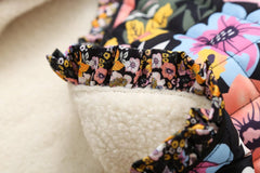 Blossom Printed Ruffle Cotton Coat