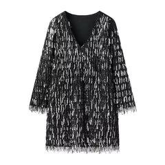 Sequin Tassel Party Mini Dress