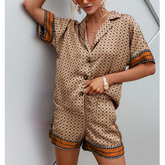 Casual Graphic Printed Two Piece Set